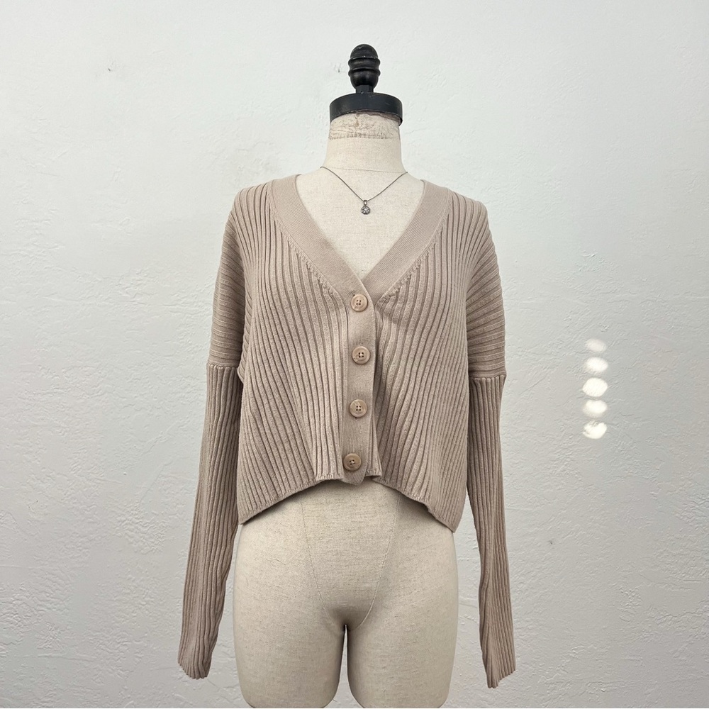 Abercrombie & Fitch Tan Cardigan Sweater
